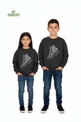 MANGO KIDS Crewneck Sweatshirt with Sneaker Graphic - Smgarment's